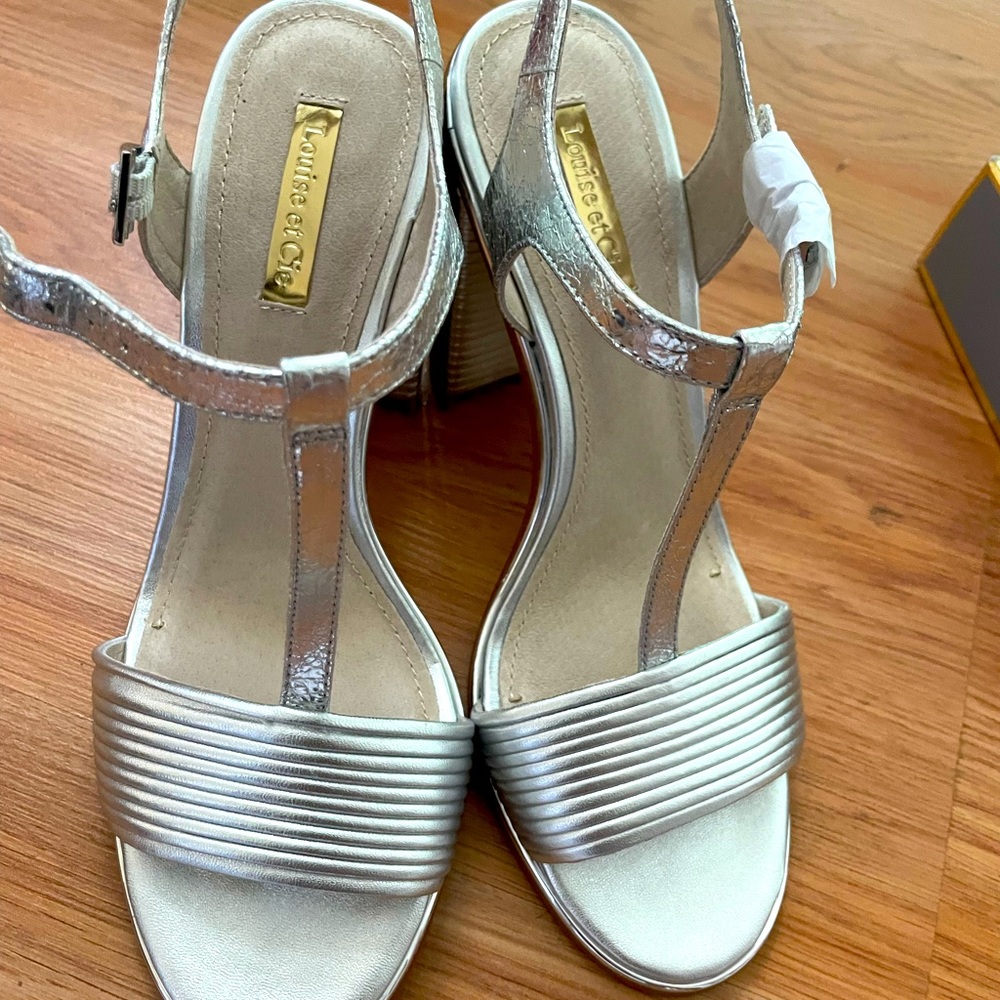 Brand new with tags leather block heel sandals